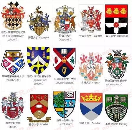 但实际上,校徽之所以多取盾形,是因为盾徽乃西方贵族的家徽,象征着