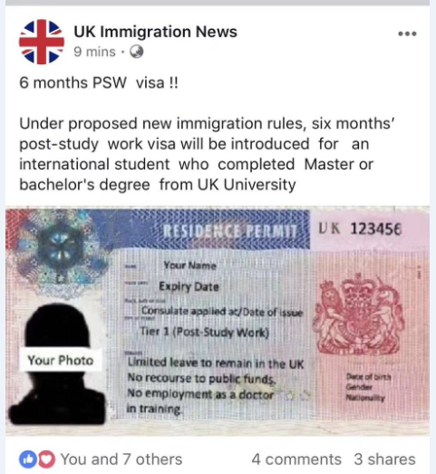 英国留学:利好中国留学生,英国将恢复PSW签证