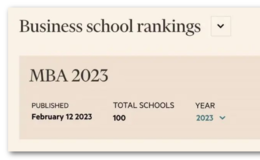 2023《金融时报》全球MBA排名公布！沃顿商学院哪去了？