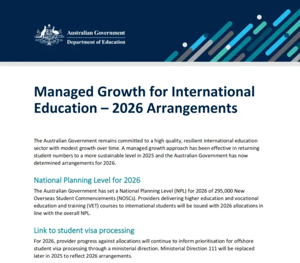 新消息！澳洲官宣取消留学生上限！